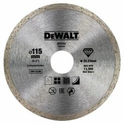 Disque à Jante Continue Pour Béton, Brique Et Pierre 115x22.2mm DEWALT - DT3703-QZ