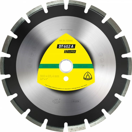 Disques à Tronçonner Diamantés DT SUPRA DT602A S 350X3,2X25,4 21W 10 KLINGSPOR - 325092 1 Disques à Tronçonner Diamantés DT SUPRA DT602A S 350X3,2X25,4 21W 10 KLINGSPOR - 325092