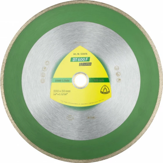 Disques à Tronçonner Diamantés DT SUPRA DT600F S 350X2X30 GR 7 KLINGSPOR - 325376 1 Disques à Tronçonner Diamantés DT SUPRA DT600F S 350X2X30 GR 7 KLINGSPOR - 325376
