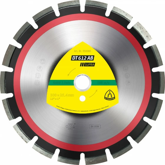Disques à Tronçonner Diamantés DT SUPRA DT612AB S 450X3,7X25,4 25W 10 KLINGSPOR - 330083 1 Disques à Tronçonner Diamantés DT SUPRA DT612AB S 450X3,7X25,4 25W 10 KLINGSPOR - 330083