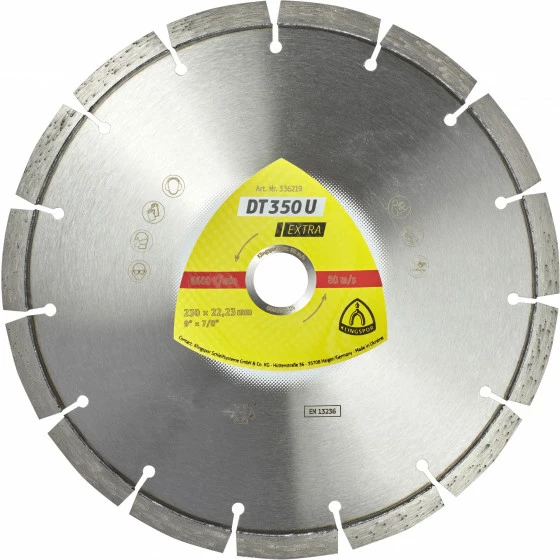 Disques à Tronçonner Diamantés DT EXTRA DT350U S 180X2,6X22,23 11S 10 KLINGSPOR - 336216 1 Disques à Tronçonner Diamantés DT EXTRA DT350U S 180X2,6X22,23 11S 10 KLINGSPOR - 336216