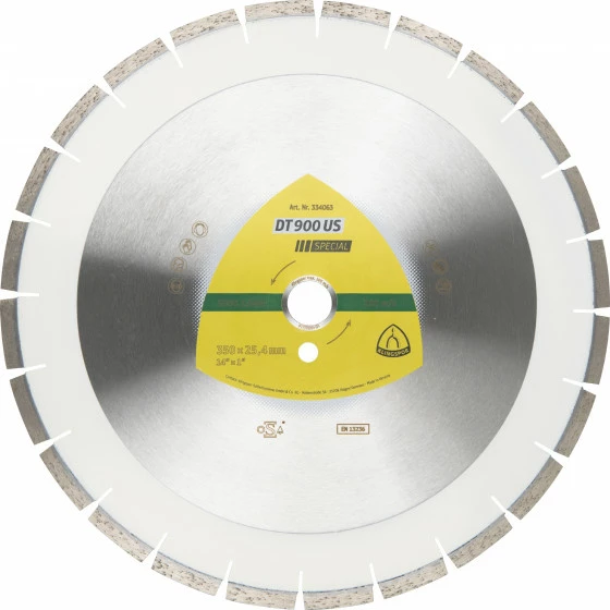 Disques à Tronçonner Diamantés DT SPECIAL DT900US S 300X2,8X30 21E 10 KLINGSPOR - 336725 1 Disques à Tronçonner Diamantés DT SPECIAL DT900US S 300X2,8X30 21E 10 KLINGSPOR - 336725