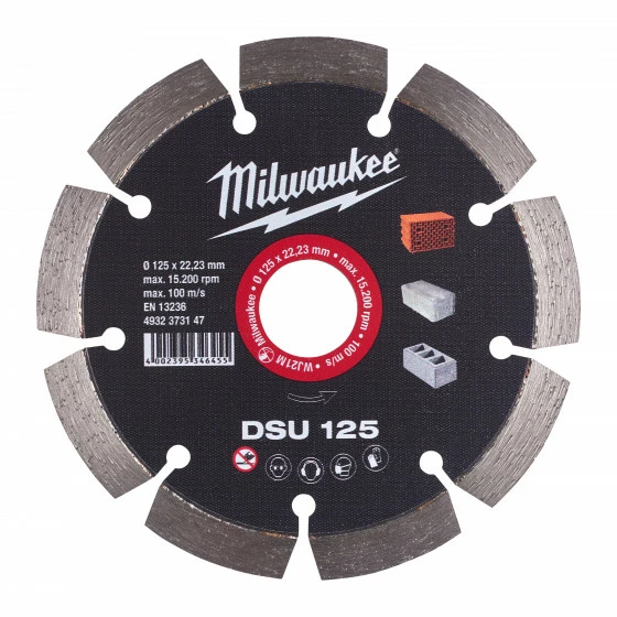 DISQUE DIAMANT DSU 125MM (X1) MILWAUKEE ACCESSOIRES - 4932373147 1 DISQUE DIAMANT DSU 125MM (X1) MILWAUKEE ACCESSOIRES - 4932373147