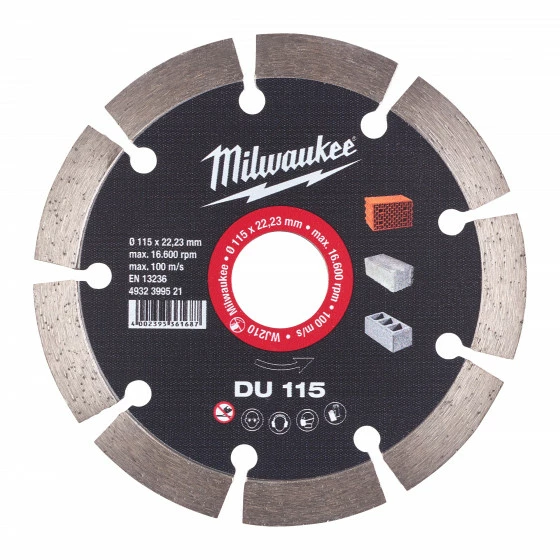 DISQUE DIAMANT DU 115MM (X1) MILWAUKEE ACCESSOIRES - 4932399521 1 DISQUE DIAMANT DU 115MM (X1) MILWAUKEE ACCESSOIRES - 4932399521