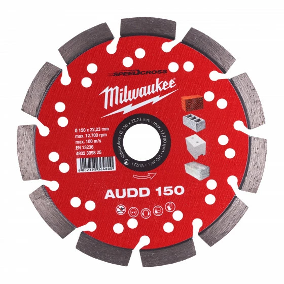 DISQUE DIAMANT AUDD 150MM (X1) MILWAUKEE ACCESSOIRES - 4932399825 1 DISQUE DIAMANT AUDD 150MM (X1) MILWAUKEE ACCESSOIRES - 4932399825