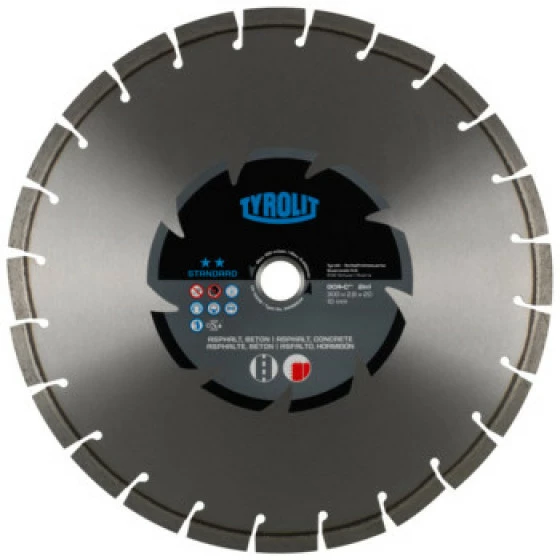 Disque Diamant Mixte Pour Tronçonnage à Sec - Sciageportatif 300x2,8x20 STANDARD TYROLIT - 34168634 1 Disque Diamant Mixte Pour Tronçonnage à Sec - Sciageportatif 300x2,8x20 STANDARD TYROLIT - 34168634