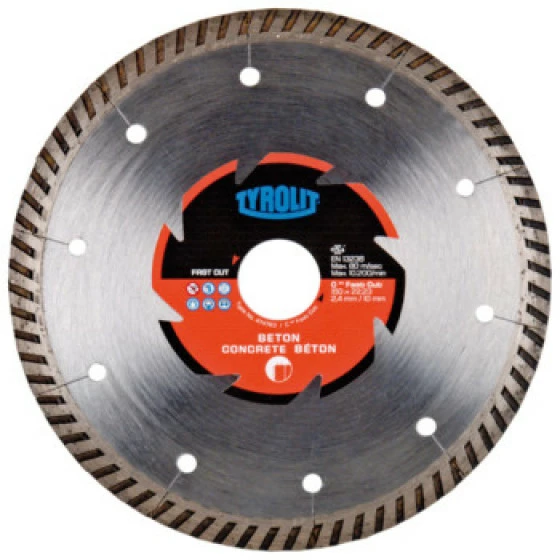 Disque Diamant Béton - Sciage électro-portatif 140x2,4x22,23 PREMIUM TYROLIT - 598010 1 Disque Diamant Béton - Sciage électro-portatif 140x2,4x22,23 PREMIUM TYROLIT - 598010