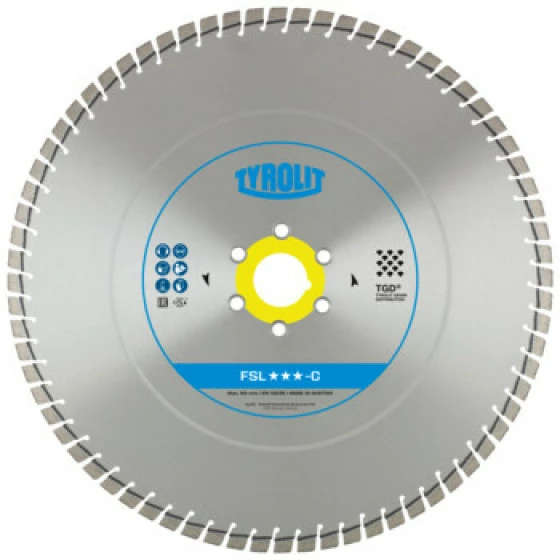 Disque Diamant Béton Pour Scies De Sol Diam. 600x3,9x60/25,4 PREMIUM TYROLIT - 648205 1 Disque Diamant Béton Pour Scies De Sol Diam. 600x3,9x60/25,4 PREMIUM TYROLIT - 648205