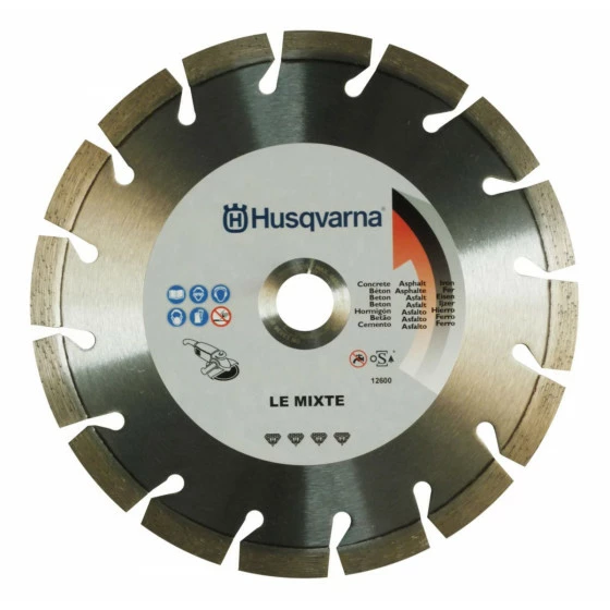 DISQUE DIAMANT 'LE MIXTE' HUSQVARNA 230 MM - ALESAGE 22.2 MM - 575612501 1 DISQUE DIAMANT 'LE MIXTE' HUSQVARNA 230 MM - ALESAGE 22.2 MM - 575612501