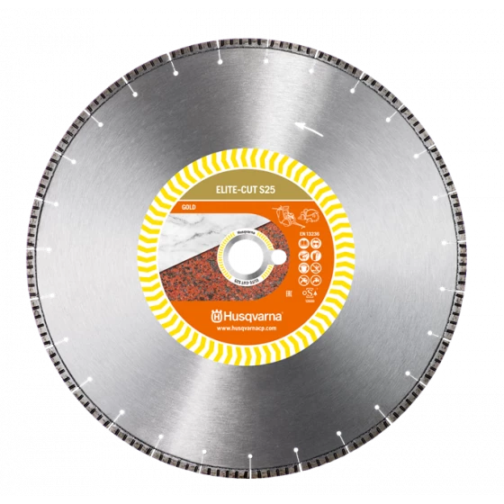 DISQUE DIAMANT HUSQVARNA ELITE CUT S25 POUR DECOUPEUSES Ø 300 MM COUPE PIERRE NATURELLE ALÉSAGE 25.4 - 579811410 1 DISQUE DIAMANT HUSQVARNA ELITE CUT S25 POUR DECOUPEUSES Ø 300 MM COUPE PIERRE NATURELLE ALÉSAGE 25.4 - 579811410