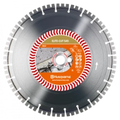 DISQUE DIAMANT HUSQVARNA ELITE CUT S45 POUR DECOUPEUSES Ø 350 MM COUPE BETON ARME ET BETON DURCI ALÉSAGE 25.4- 579811620