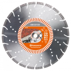 DISQUE DIAMANT HUSQVARNA VARI CUT S35 TURBO POUR DECOUPEUSES Ø 400 MM COUPE PIERRE NATURELLE ET BETON DURCI ALÉSAGE 25.4- 587905901