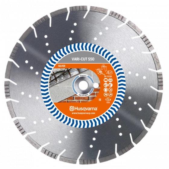 DISQUE DIAMANT HUSQVARNA VARI CUT S50 POUR DECOUPEUSES Ø 350 MM COUPE BETON DURCI ALÉSAGE 20.0- 586595521 1 DISQUE DIAMANT HUSQVARNA VARI CUT S50 POUR DECOUPEUSES Ø 350 MM COUPE BETON DURCI ALÉSAGE 20.0- 586595521