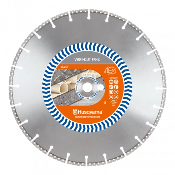 DISQUE DIAMANT HUSQVARNA FR-3 RESCUE BLADE POUR MEULEUSE D'ANGLE Ø 125 MM POUR FER ET FONTE DUCTILE 22.2- 574853701 1 DISQUE DIAMANT HUSQVARNA FR-3 RESCUE BLADE POUR MEULEUSE D'ANGLE Ø 125 MM POUR FER ET FONTE DUCTILE 22.2- 574853701