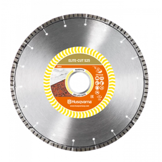 DISQUE DIAMANT HUSQVARNA ELITE CUT S25 POUR MEULEUSE D'ANGLE Ø 115 MM COUPE PIERRE NATURELLE ALÉSAGE 22.2- 579804430 1 DISQUE DIAMANT HUSQVARNA ELITE CUT S25 POUR MEULEUSE D'ANGLE Ø 115 MM COUPE PIERRE NATURELLE ALÉSAGE 22.2- 579804430