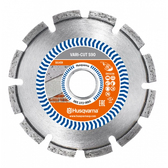 DISQUE DIAMANT HUSQVARNA VARI CUT S90 POUR MEULEUSE D'ANGLE Ø 125 MM POUR DEJOINTEMENT 22.2- 579808140 1 DISQUE DIAMANT HUSQVARNA VARI CUT S90 POUR MEULEUSE D'ANGLE Ø 125 MM POUR DEJOINTEMENT 22.2- 579808140