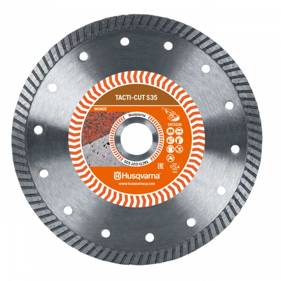 DISQUE DIAMANT HUSQVARNA TACTI-CUT S35 POUR MEULEUSE D'ANGLE Ø 230 MM POUR CARRELAGE CERAMIQUE- PIERRE NATURELLE - BETON - BRIQUE 22.2- 579820480 1 DISQUE DIAMANT HUSQVARNA TACTI-CUT S35 POUR MEULEUSE D'ANGLE Ø 230 MM POUR CARRELAGE CERAMIQUE- PIERRE NATURELLE - BETON - BRIQUE 22.2- 579820480