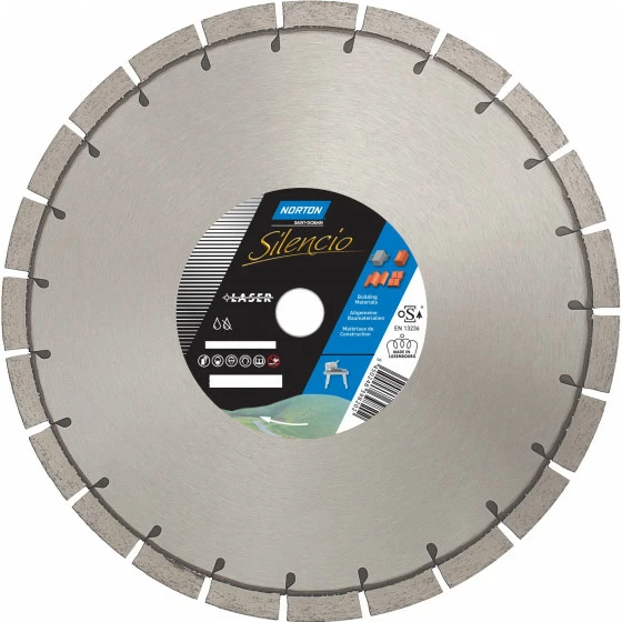 DISQUE DIAMANT NORTON SILENCIO Ø 500MM ALÉSAGE 25.4 MM- 70184630309NORTON CLIPPER 1 DISQUE DIAMANT NORTON SILENCIO Ø 500MM ALÉSAGE 25.4 MM- 70184630309NORTON CLIPPER