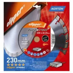 DISQUE DIAMANT NORTON DUO EXTREME+ Ă 230MM ALĂSAGE 22.23 MM- 70184647720NORTON CLIPPER