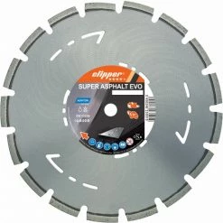 DISQUE DIAMANT NORTON SUPER ASPHALT EVO Ø 300 MM ALÉSAGE 20 - 70184623182NORTON CLIPPER